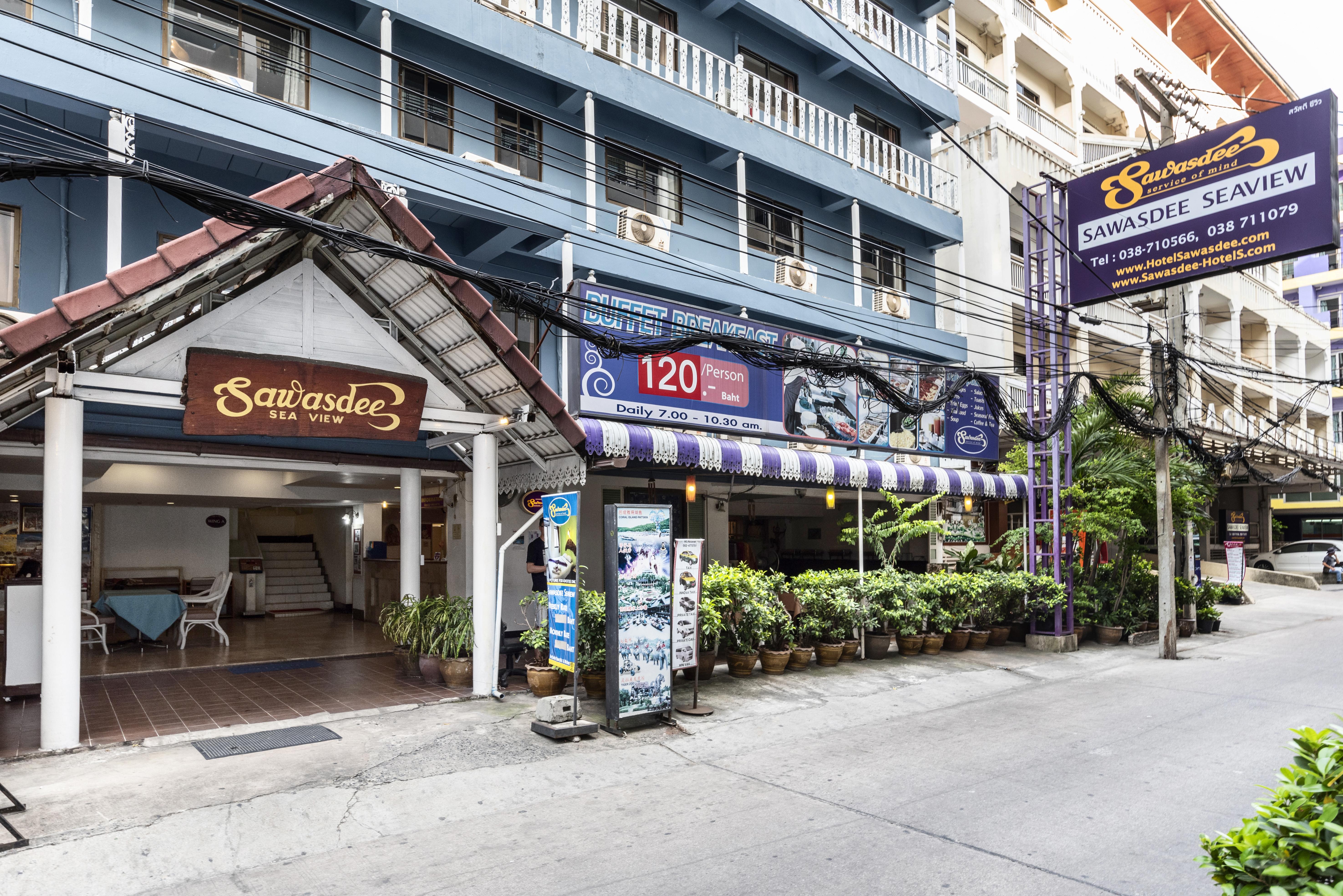 Sawasdee Sea View Hotell Pattaya Exteriör bild