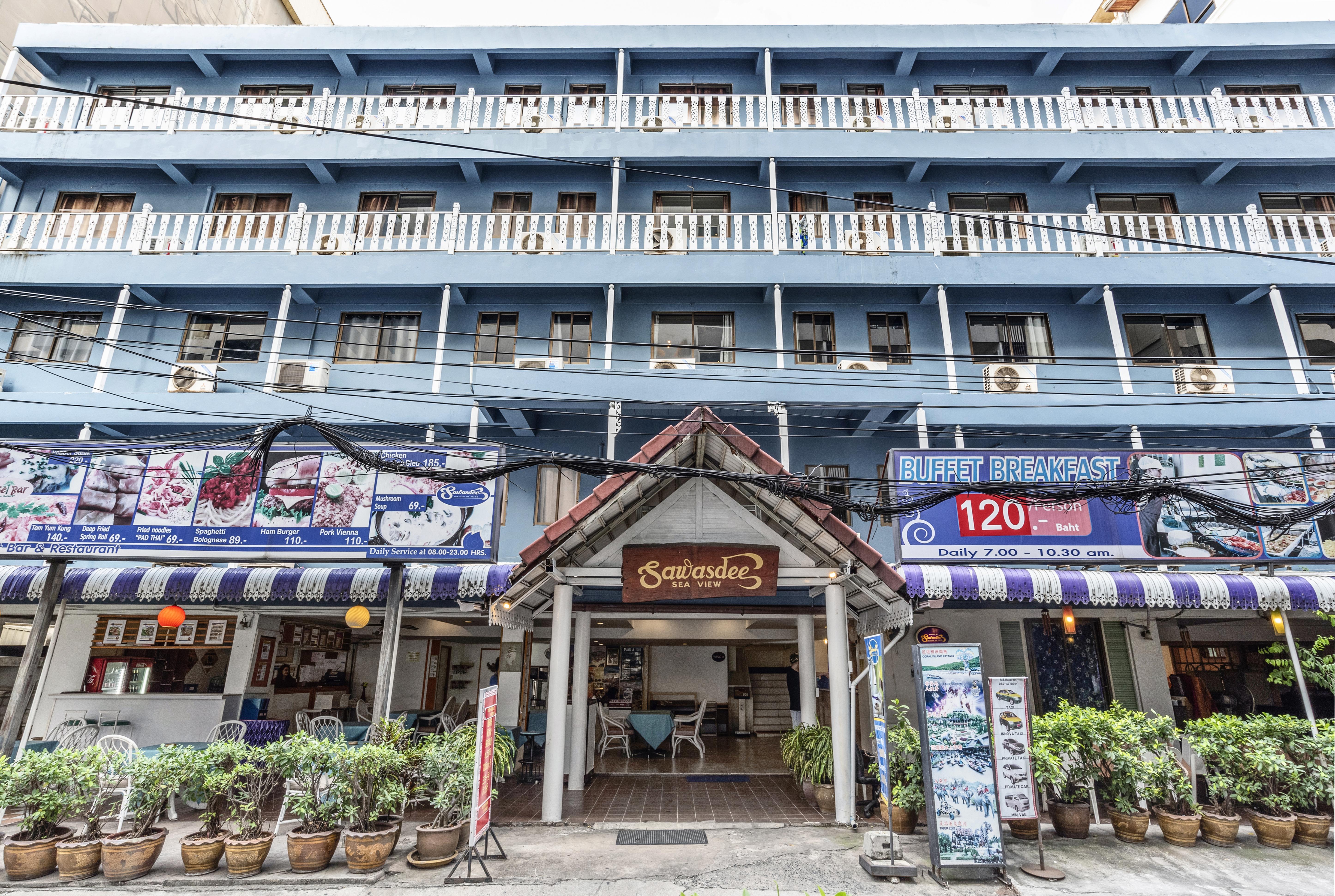 Sawasdee Sea View Hotell Pattaya Exteriör bild